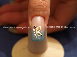 Nail art liner de color negro