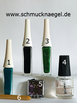 Productos para motivo 'Piedras strass de color lila para decorar las uñas' - Nail art liner, Spot-Swirl, Piedras strass