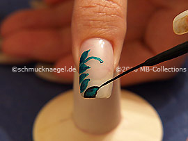 Nail art liner de color negro