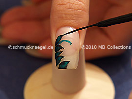 Nail art liner de color negro
