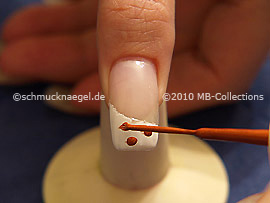 Nail art liner de color marrón