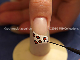 Nail art liner de color negro