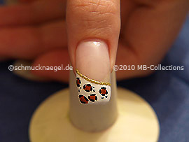 Nail art liner de color oro-Glitter