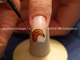 Nail art liner de color negro