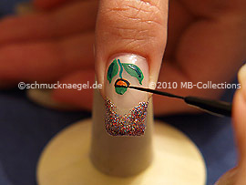 Nail art liner de color negro