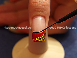 Nail art liner de color negro