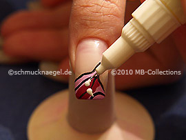 Nail art pen de color blanco