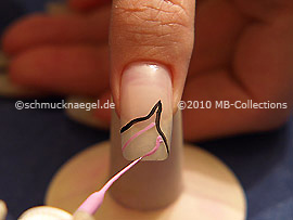 Nail art liner en rosa
