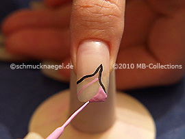 Nail art liner en rosa