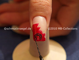 Nail art liner de color negro