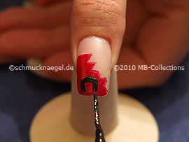 Nail art liner de color negro