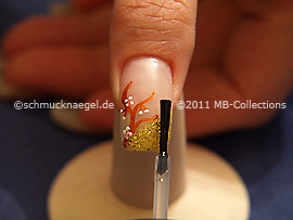 Al fin utilice el esmalte transparente