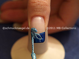 Nail art liner en turquesa-Glitter