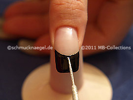 Nail art liner de color plata-Glitter