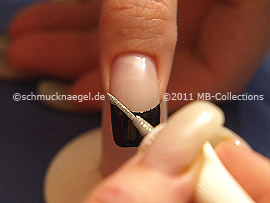 Nail art liner de color plata-Glitter