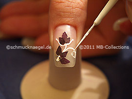 Nail art liner de color negro