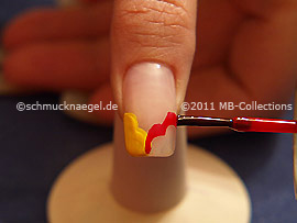 Esmalte en rojo