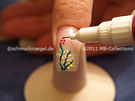 Nail art pen de color fucsia
