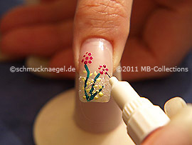 Nail art pen de color fucsia