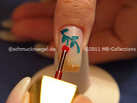 Esmalte de color rojo