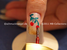 Esmalte de color rojo