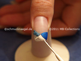 Nail art liner de color blanco