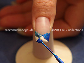 Nail art liner de color azul