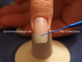 Nail art liner de color azul