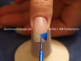 Nail art liner de color azul