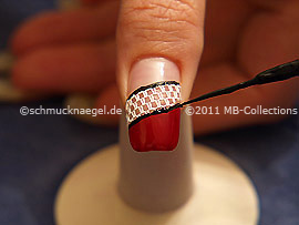 Nail art liner en negro