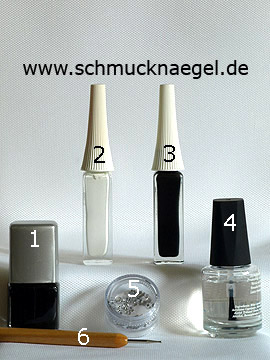 Productos para motivo con esmalte y nail art liner para decorar las uñas - Esmalte, Nail art liner, Spot-Swirl, Piedras strass