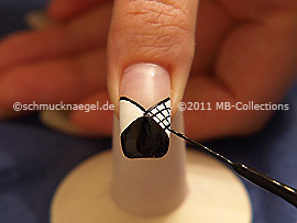 Nail art liner de color negro