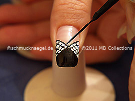 Nail art liner de color negro