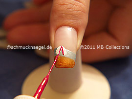 Nail art liner de color fucsia