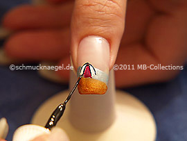 Nail art liner de color negro