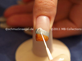 Nail art liner de color blanco