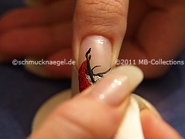 Nail art liner de color negro