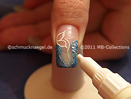 Nail art pen de color blanco