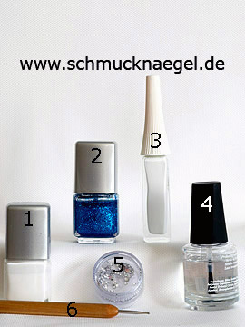 Productos para diseño decorativo en uñas con esmaltes - Esmalte, Nail art liner, Piedras strass, Spot-Swirl