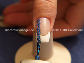Esmalte de color azul-Glitter
