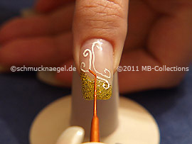 Nail art liner de color marrón