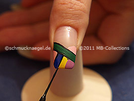 Nail art liner de color negro