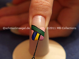 Nail art liner de color negro