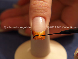 Nail art liner de color negro