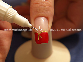 Nail art pen de color blanco