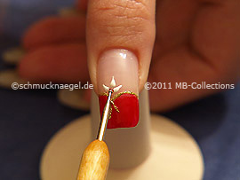 Piedra strass en rojo y spot-swirl