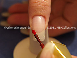 Esmalte de color rojo