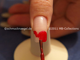 Esmalte de color rojo
