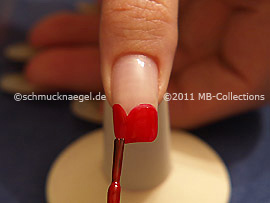 Esmalte de color rojo