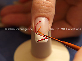 Nail art liner de color marrón